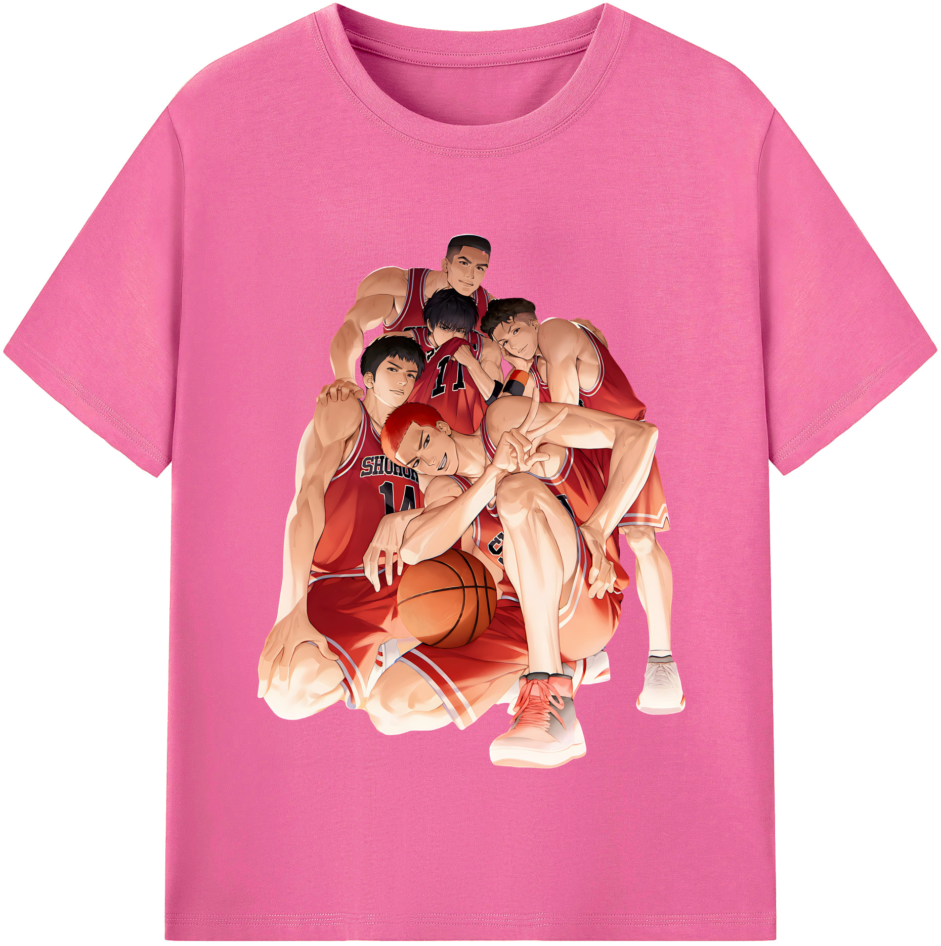 （画像用） SLAM DUNK／スラムダンク レディースカジュアルプリントTシャツ（綿100％）
